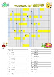 English Worksheet: Plurals of nouns