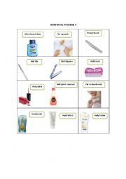 English Worksheet: PERSONAL HYGIENE 4