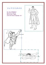 English Worksheet: superman.