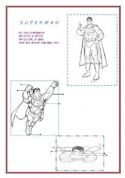 English Worksheet: superman.