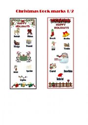 Christmas book marks