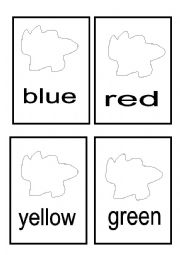 English Worksheet: Colours