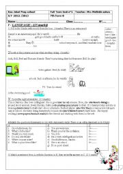 end term test 1 7th form