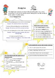 English Worksheet: simple past