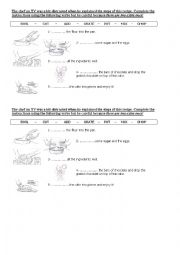 English Worksheet: recipe