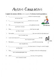 active causatives- mechanical activity