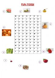 Fun Food - Word Search