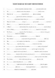 English Worksheet: PAST SIMPLE vs PAST CONTINUOUS
