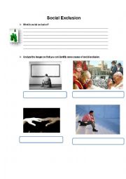 English Worksheet: Social Exclusion