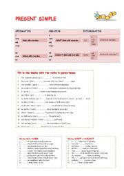 English Worksheet: PRESENT SIMPLE