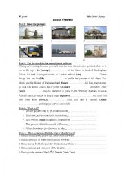 English Worksheet: London Wonders 