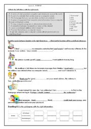 English Worksheet: INTERNET HANDOUT