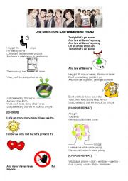 One Direction LiveWhile You Are Young Song Activity