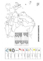 English Worksheet: the weather