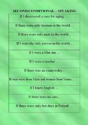 English Worksheet: Second Conditional