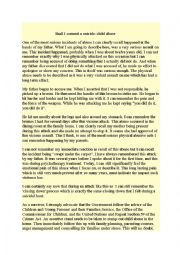 English Worksheet: home abuse