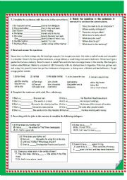 English Worksheet: Simple present