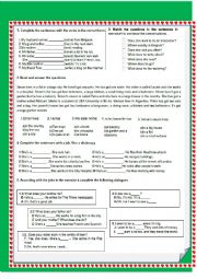 English Worksheet: Simple present