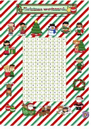 English Worksheet: Christmas wordsearch