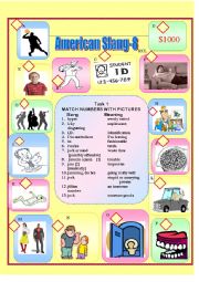 English Worksheet: American Slang-8