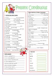 English Worksheet: Present Continuous