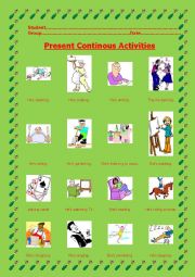 Present Continous Activities