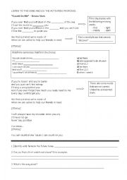 Song worksheet-Bruno Mars-Count on me