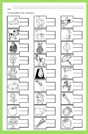 Initial Sound Phonics A to Z