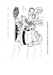 English Worksheet: Santa Claus colouring page 