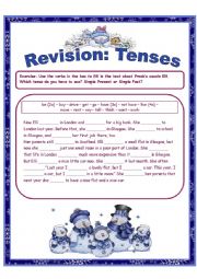 English Worksheet: Simple Present or Simple Past Revision