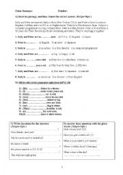 English Worksheet: 9th grade quiz