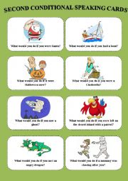 second conditional speaking cards