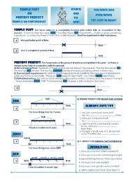 English Worksheet: SIMPLE PAST OR PRESENT PERFECT