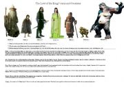 English Worksheet: The Lord of the Ringss races and creatures