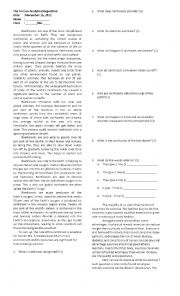 English Worksheet: analytical exposition text