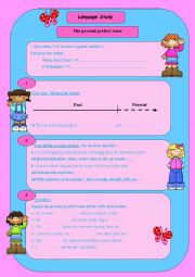  the present perferct tense: use & usage, consolidation, time line