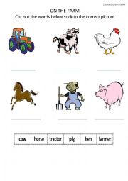 English Worksheet: On the Farm