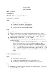 English Worksheet: Like / Dislike Lesson Plan