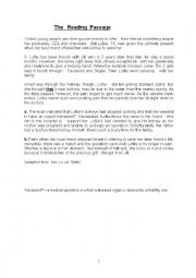 English Worksheet: end of term test 1 for the first year secondary education 