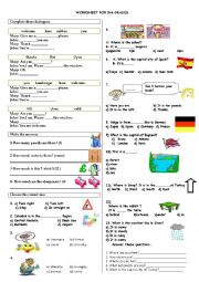 English Worksheet: worksheet for 5th grades