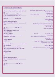 English Worksheet: Song - Count on me - Bruno Mars
