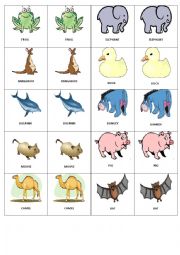 Animal Memory game 2