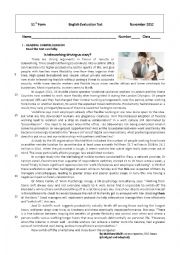 English Worksheet: Test - teleworking