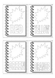 English Worksheet: COLOURS MINI BOOK