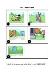 English Worksheet: Tell a story (part2)