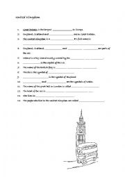 English Worksheet: United Kingdom