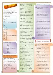 English Worksheet: COULD- COULDNT