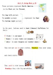 English Worksheet: INDIANS in the past and nowadays 