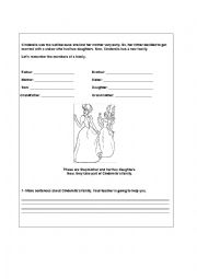 English Worksheet: Activity Cinderella