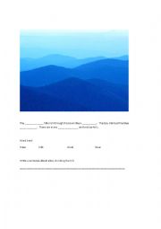 English Worksheet: Blue Hills
